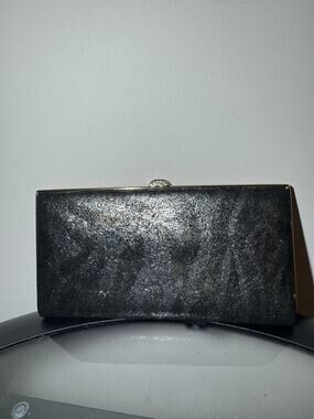 LODIS Quinn Animal Print Shimmer Clutch Framed Wallet